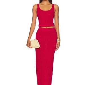 SNDYS X REVOLVE Josefina Skirt & Skirt Set in Red, Size M